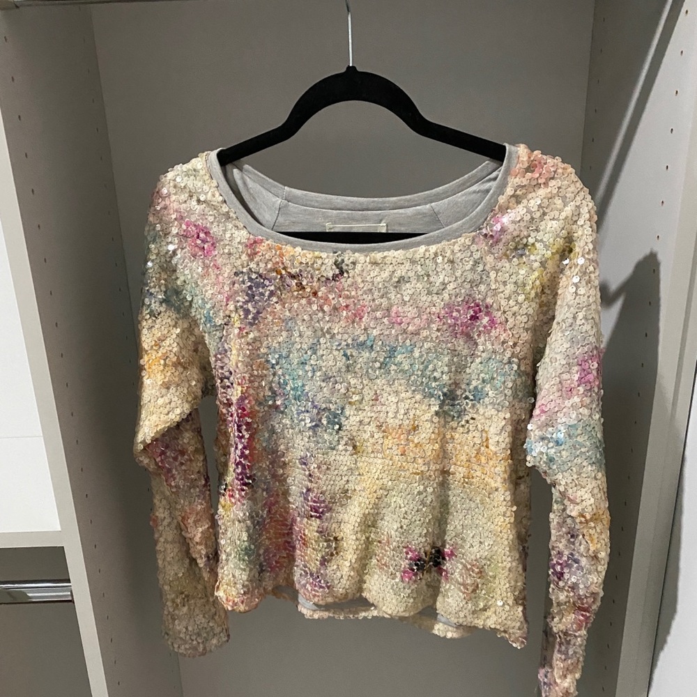 Pois shimmer top